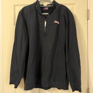 Vineyard Vines Black Half-Zip Pullover